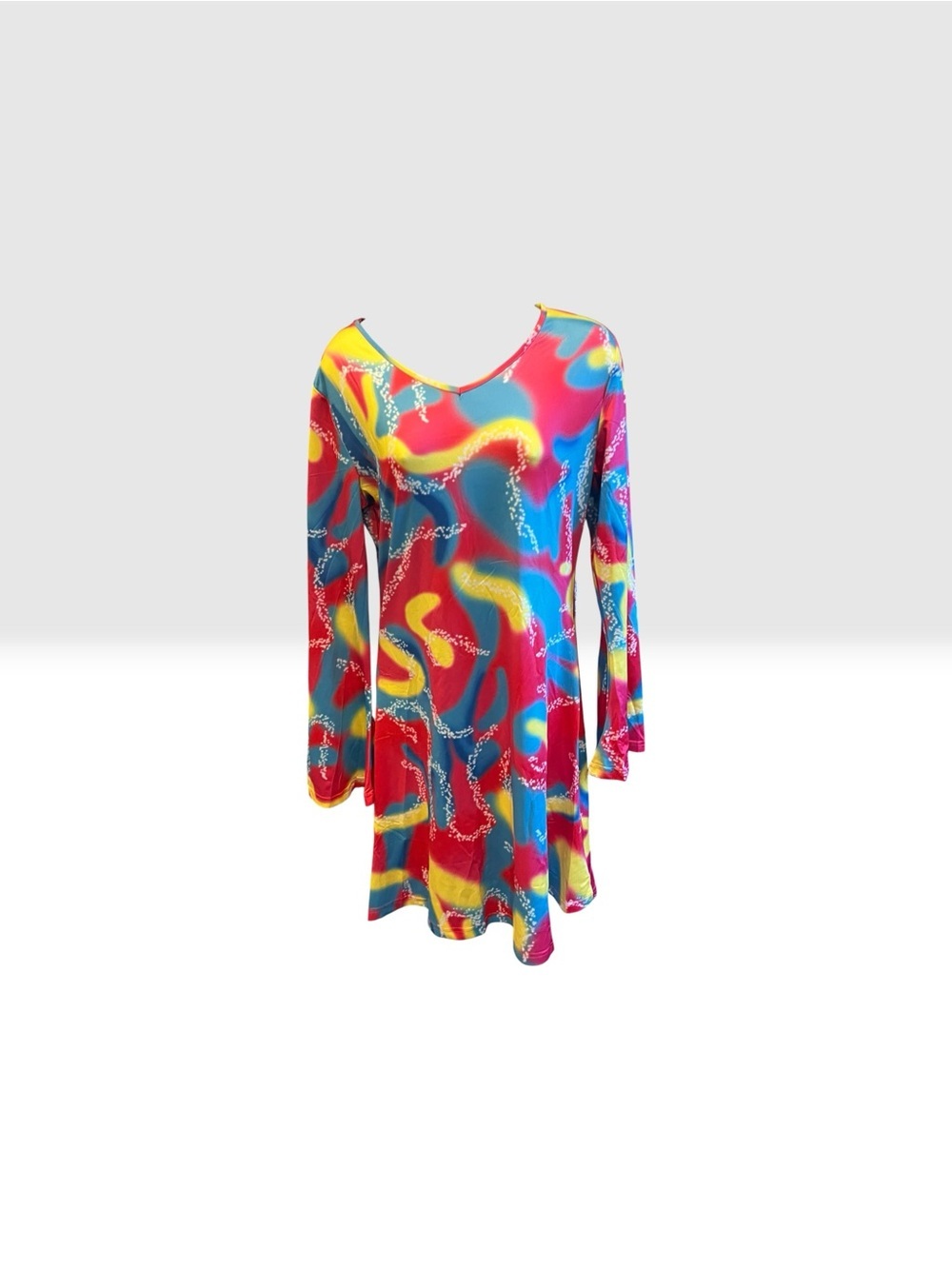 70s Hippie Disco Dress – Women’s Costume | NWT  Step back into the bold and vib
